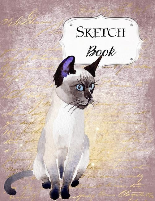 Sketch Book: Cat Sketchbook Scetchpad for Drawing or Doodling Notebook Pad for Creative Artists #3 Purple Siamese by Doodles, Jazzy