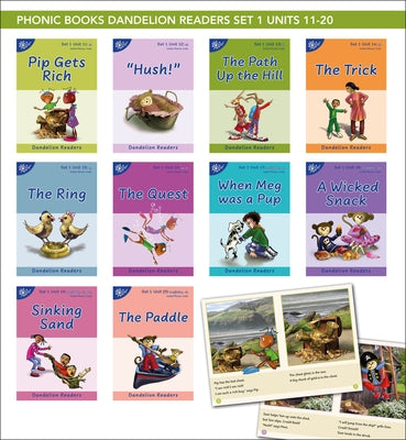 Phonic Books Dandelion Readers Set 1 Units 11-20 (Two-Letter Spellings Sh, Ch, Th, Ng, Qu, Wh, -Ed, -Ing, Le): Decodable Books for Beginner Readers Tw by Phonic Books