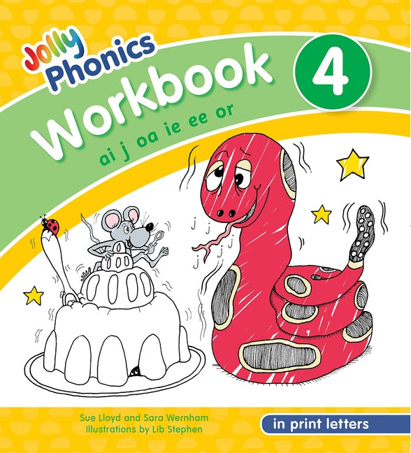 Jolly Phonics Workbook 4: In Print Letters (American English Edition) by Lloyd, Sue