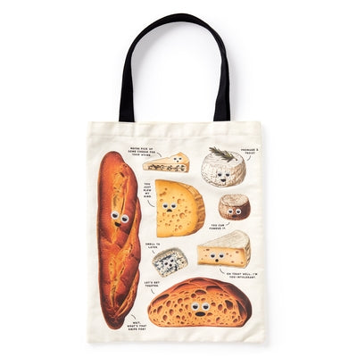 Googly Food Canvas Tote by Brass Monkey, Brass