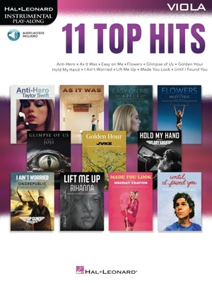 11 Top Hits for Viola Instrumental Play-Along by 