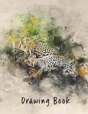 Drawing Book: Leopard 8.5x11 by Blake, Marian