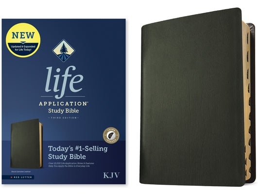 KJV Life Application Study Bible, Third Edition (Red Letter, Genuine Leather, Black, Indexed) by Tyndale