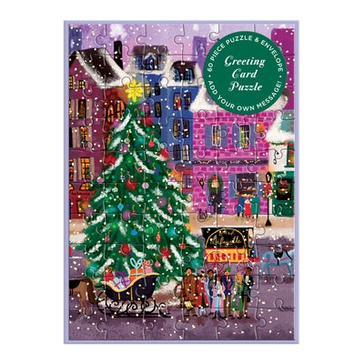 Joy Laforme Christmas Square Greeting Card Puzzle by Galison