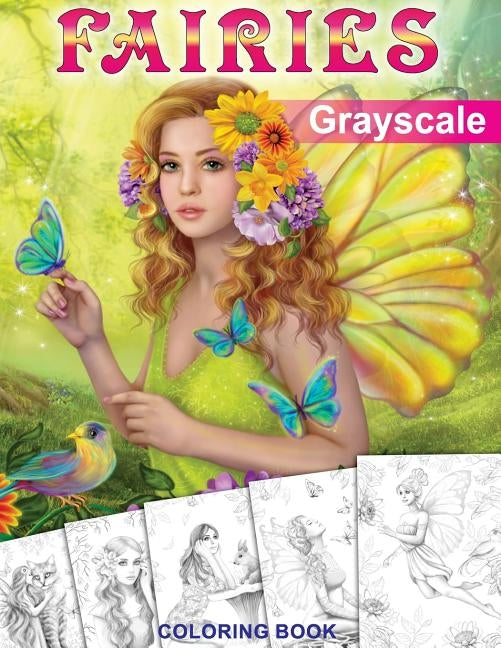 Fairies. GRAYSCALE Coloring Book: Coloring Book for Adults by Lazareva, Alena