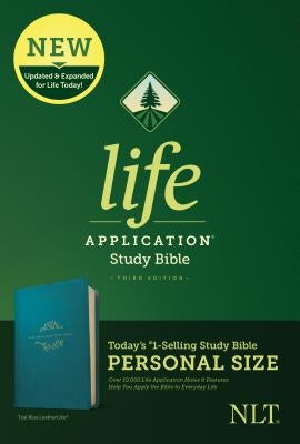 NLT Life Application Study Bible, Third Edition, Personal Size (Leatherlike, Teal Blue) by Tyndale