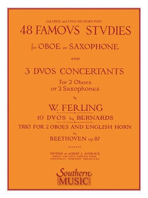 48 Famous Studies (2nd and 3rd Part): Oboe by Ferling, Franz Wilhelm