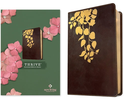 NLT Thrive Devotional Bible for Women (Leatherlike, Cascade Deep Brown) by Tyndale