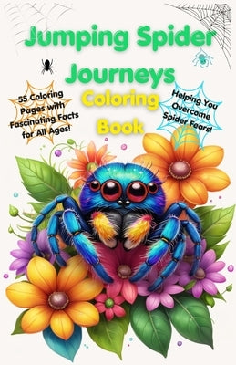 Jumping Spider Journeys Coloring Book: 55 Coloring Pages Complete with Fascinating Facts Suitable for Kids Up Overcome Arachnophobia Fears by G&#333;ngzh&#468;, Xi?ngm&#257;o