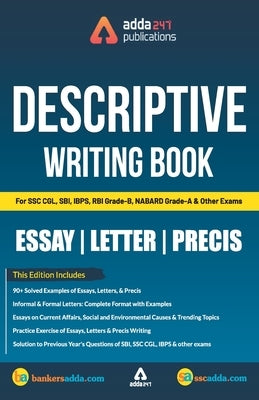 Descriptive Writing Book for SSC and Bank Exams (English Printed Edition) by Adda247