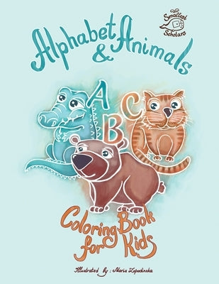 Alphabet & Animals coloring book for kids by Scholars, Smallest