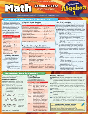 Math Common Core Algebra 1 - 9th Grade by Yablonsky, Ken