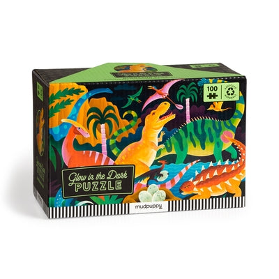 Dinosaur Park 100 Piece Glow in the Dark Puzzle by Mudpuppy