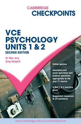 Cambridge Checkpoints Vce Psychology Units 1 and 2 by Jory, Max