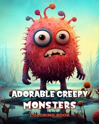 Adorable Creepy Monsters Coloring Book: Fantasy Creatures Coloring Pages for Adults and Teens by Peay, Regina