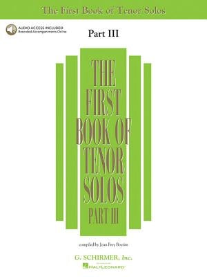 First Book of Tenor Solos - Part III [With 2 CDs] by Hal Leonard Corp