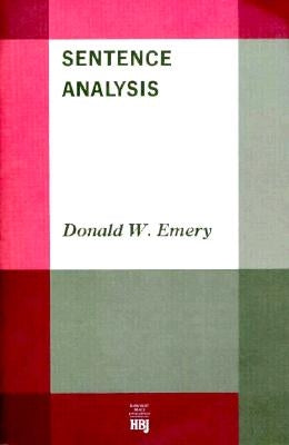 Sentence Analysis by Emery, Donald W.