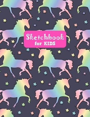 Sketchbook for Kids: Pretty Unicorn Large Sketch Book for Sketching, Drawing, Creative Doodling Notepad and Activity Book - Birthday and Ch by Design Press, Lilly