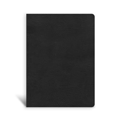 CSB Single-Column Wide-Margin Bible, Black Leathertouch by Csb Bibles by Holman