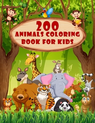 200 Animals Coloring Book For Kids: Toddler Coloring Book helps children ages 1,2,3 and 10 - Discover more ideas about cartoon animals and awsome anim by Book, Wind