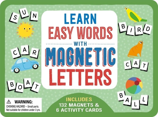 Learn Easy Words with Magnetic Letters: Includes 132 Magnets & 6 Activity Cards by Igloobooks