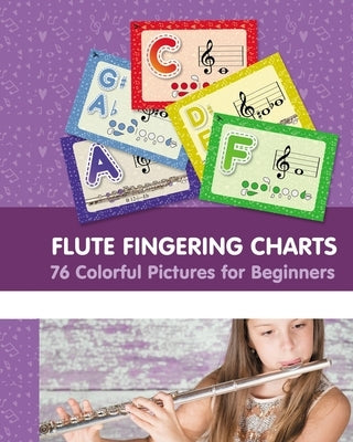 Flute Fingering Charts. 76 Colorful Pictures for Beginners by Winter, Helen