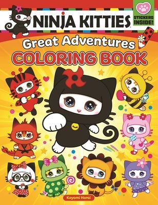 Ninja Kitties Great Adventures Coloring Book by Harai, Kayomi