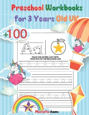 Preschool Workbooks for 3 Years Old UK: Handwriting Practice Books ks1 Year 2, Handwriting Practice Books Year 1 Joining Letters, Tracing Letters Rece by Shams, Mostafa