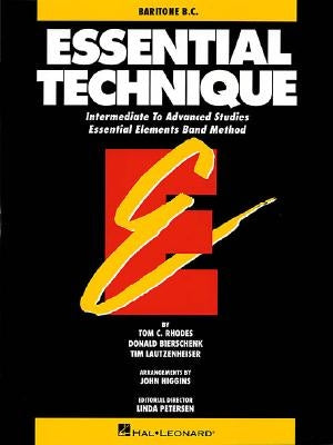 Essential Technique - Baritone B.C. Intermediate to Advanced Studies (Book 3 Level) by Rhodes Biers