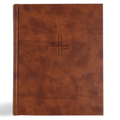 CSB Notetaking Bible, Expanded Reference Edition, Brown Leathertouch Over Board by Csb Bibles by Holman