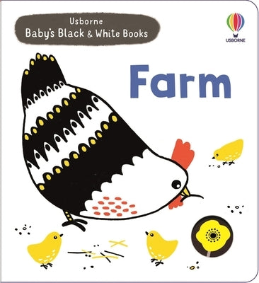 Baby's Black and White Books Farm by Cartwright, Mary