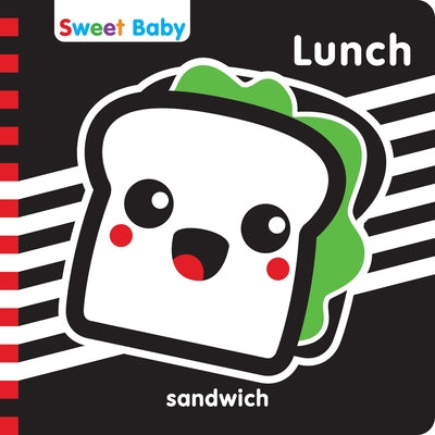 Sweet Baby Series Lunch 6x6 English: A High Contrast Introduction to Mealtime by 7. Cats Press