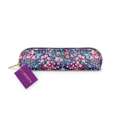 Liberty Tanjore Gardens Tile Navy Pencil Case by Galison