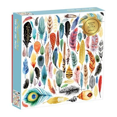 Feathers 500 Piece Foil Puzzle by Galison