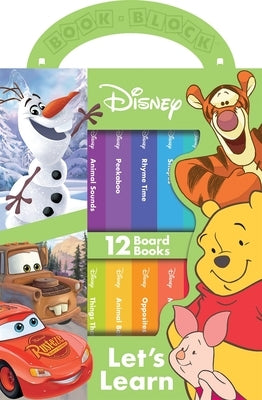 Disney: Let's Learn 12 Board Books by Pi Kids