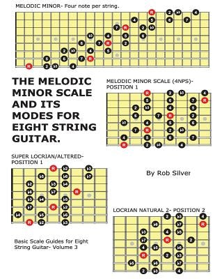 The Melodic Minor Scale and its Modes for Eight String Guitar by Silver, Rob