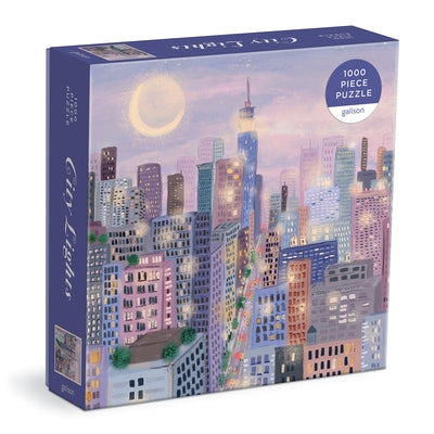 City Lights 1000 PC Puzzle in a Square Box by Galison