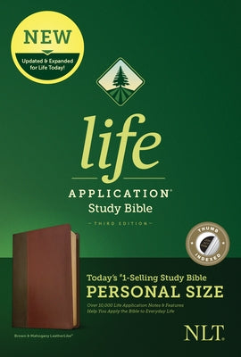 NLT Life Application Study Bible, Third Edition, Personal Size (Leatherlike, Brown/Tan, Indexed) by Tyndale