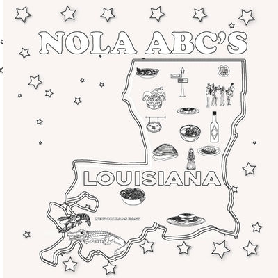 NOLA ABC'S Coloring Book by Morton, Jaz