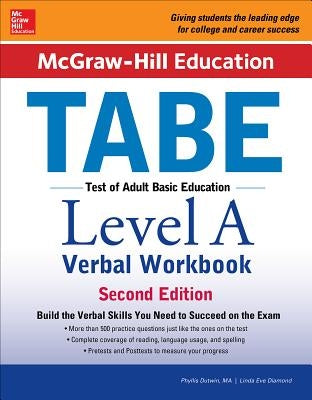 McGraw-Hill Education Tabe Level a Verbal Workbook, Second Edition by Dutwin, Phyllis