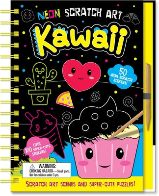 Neon Scratch Art Kawaii by Isaacs, Connie