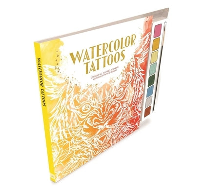 Watercolor Tattoos: Watercolor Guidebook with 8 Paints and Brush Perfect for Beginners by Igloobooks