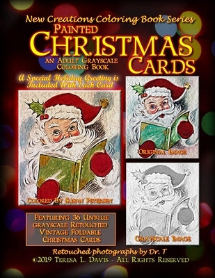 New Creations Coloring Book Series: Painted Christmas Cards by Davis, Brad