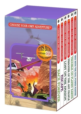 Choose Your Own Adventure 6-Book Boxed Set #2 (Race Forever, Escape, Lost on the Amazon, Prisoner of the Ant People, Trouble on Planet Earth, War with by Montgomery, R. a.