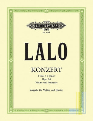 Concerto No. 1 Op. 20 by Lalo, Édouard