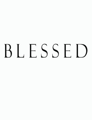 Blessed: Black and White Decorative Book to Stack Together on Coffee Tables, Bookshelves and Interior Design - Add Bookish Char by Decor, Bookish Charm