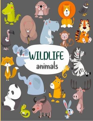 WIlDLIFE Animals: Coloring activity book for kids and toddlers age 3-8 (animals, bugs, insects and others), perfect size for small hands by Books, Zoo