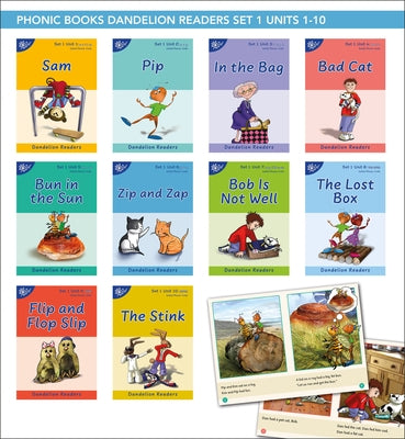 Phonic Books Dandelion Readers Set 1 Units 1-10 Sam (Alphabet Code Blending 4 and 5 Sound Words): Decodable Books for Beginner Readers Alphabet Code B by Phonic Books