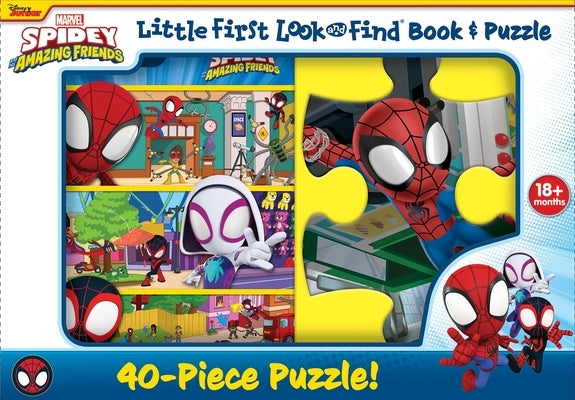 Disney Junior Marvel Spidey and His Amazing Friends: Little First Look and Find Book & Puzzle by Pi Kids