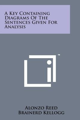 A Key Containing Diagrams of the Sentences Given for Analysis by Reed, Alonzo